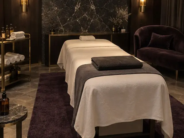 Siyah mermer duvarlı masaj odası — Sirkeci, Masaj Salonun
